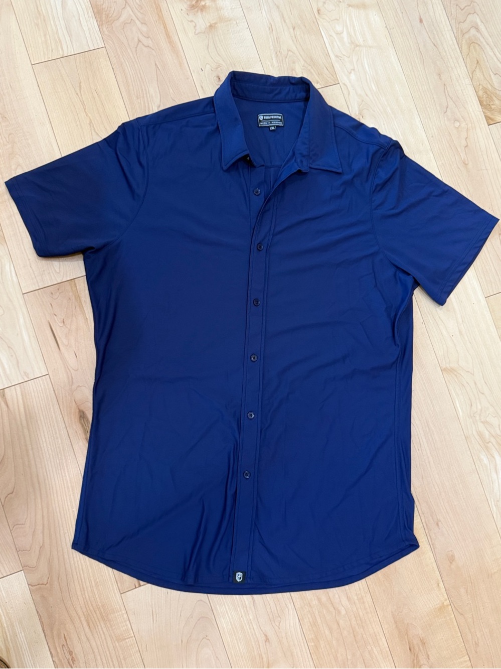 Born Primitive Men's Short-Sleeve Button-Up Shirt - Navy Blue